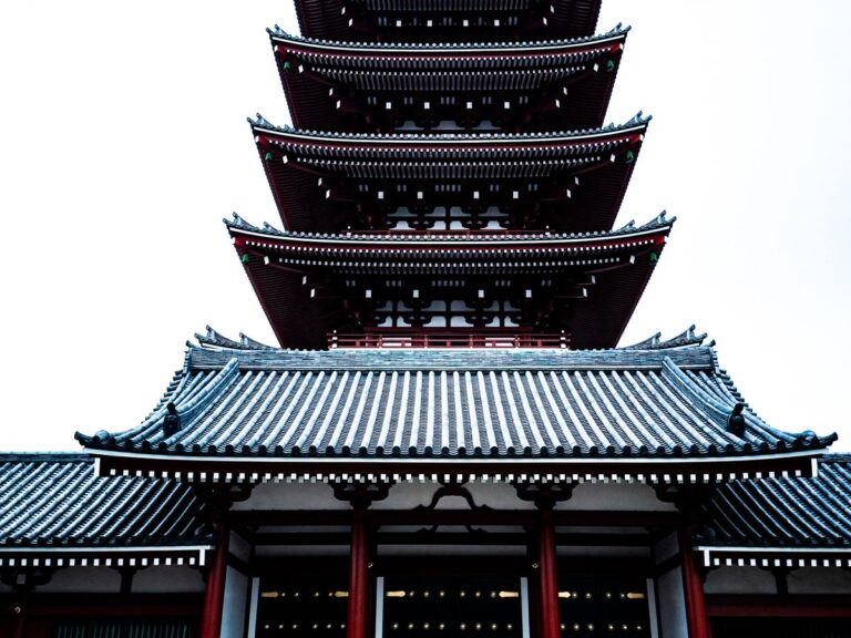 Pagode do templo Senso-ji, em Asakusa